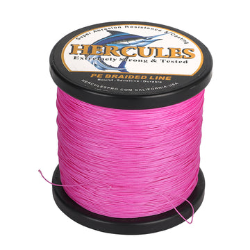 500M 547Yds Pink 10lb-420lb HERCULES PE geflochtene Angelschnur 12 Stränge